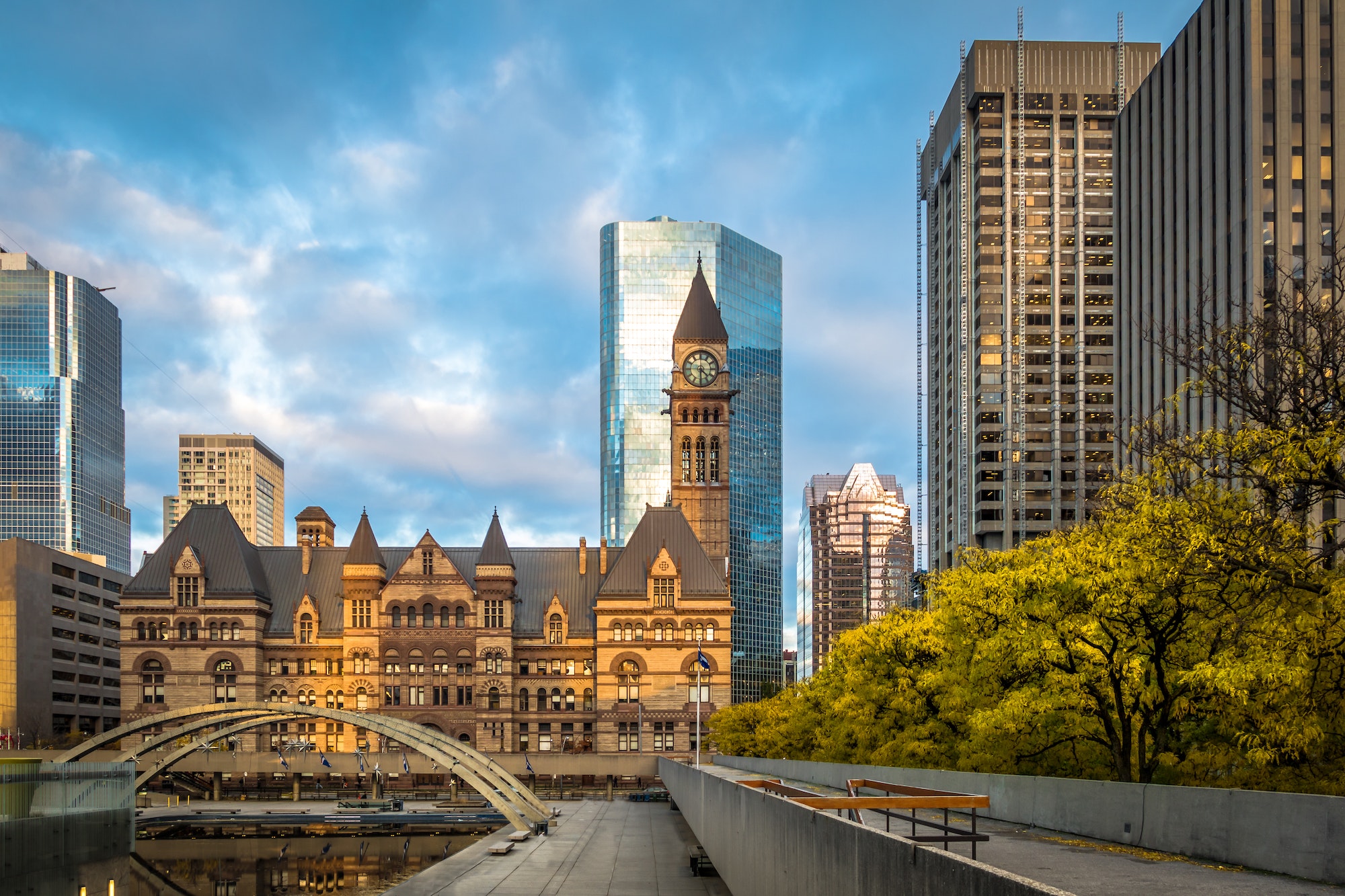 Nathan Phillips Square and Old City Hall - Toronto, Ontario, Canada