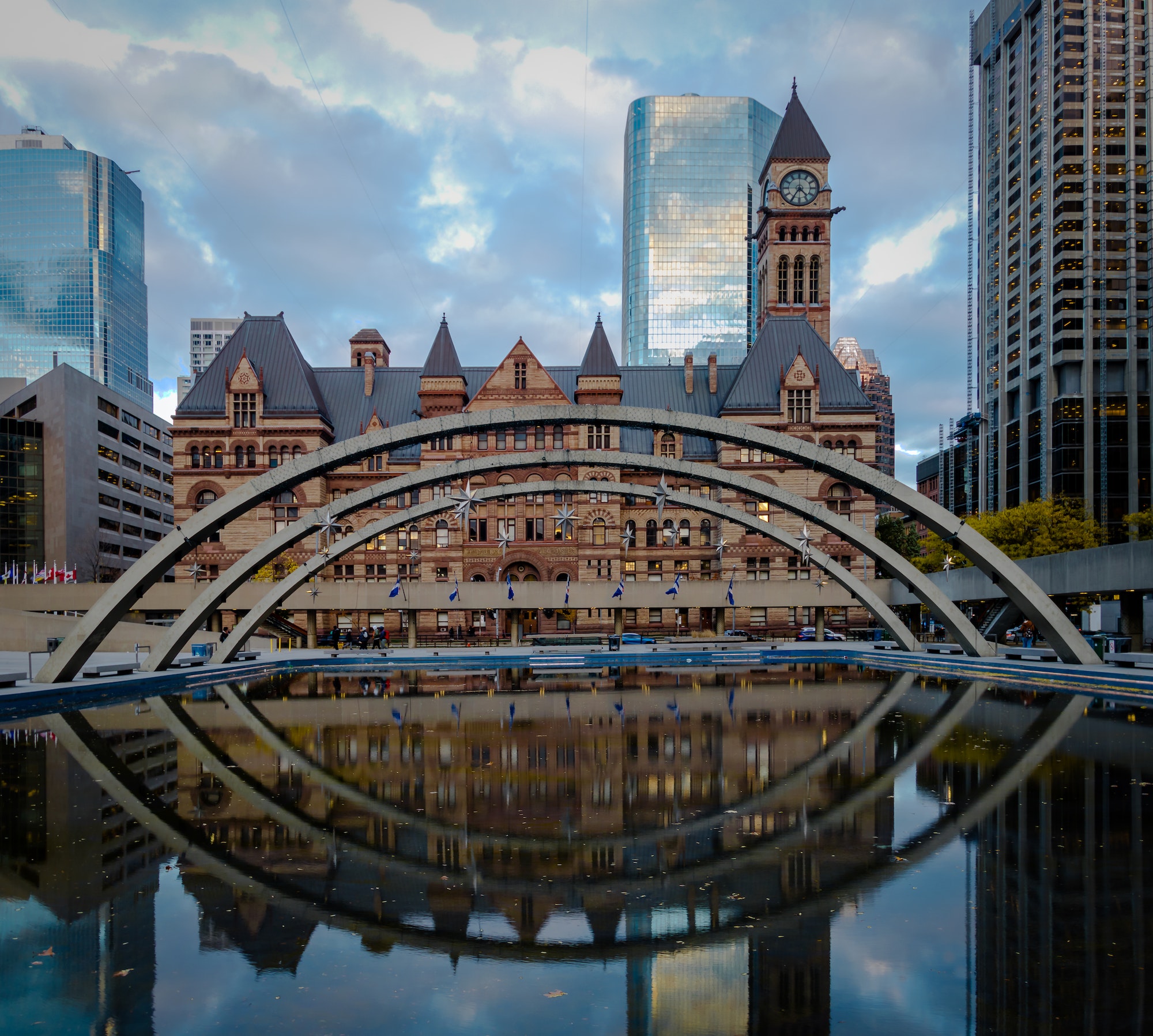 Nathan Phillips Square and Old City Hall - Toronto, Ontario, Canada