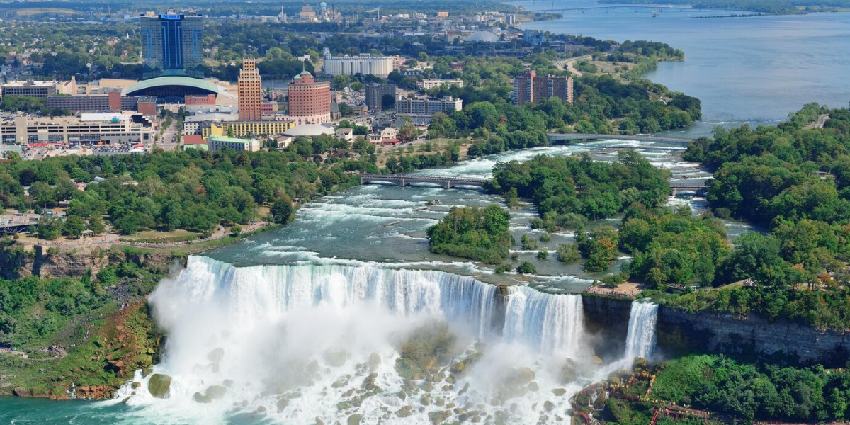 Thrill Seekers Soar Across Niagara Falls On New Zip Line!